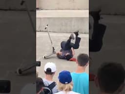 SCOOTERS vs SKATE SPOT 🤣 #scooter #skateboard #shorts