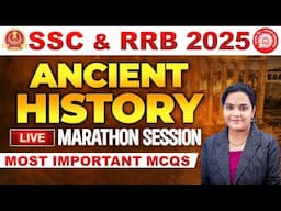 🔴LIVE 🔴ANCIENT HISTORY MARATHON CLASS FOR ALL SSC, RAILWAY RRB, APPSC, TSPSC, POLICE & DEFENCE EXAMS