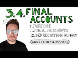 3.4 FINAL ACCOUNTS / IB BUSINESS MANAGEMENT / profit and loss account, balance sheet, depreciation