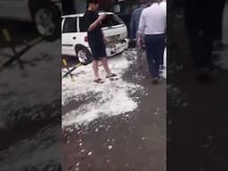 Heavy hailstorm in Islamabad #hailstorm #hail #islamabad