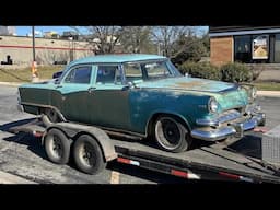 Working on my FOUR door 1955 HEMI Dodge Royal Lancer over my 650 horsepower 4 speed 70 Dodge Charger