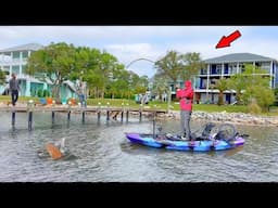 Catching Massive Fish in Someone's Back Yard! *Catch, Clean, & Cook*