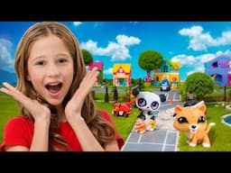Nastya explica as regras de segurança na cidade com brinquedos