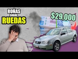 Compre un Jetta con la caja madreada y le gane 10 mil 😰 | ROÑAS SOBRE RUEDAS