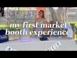 first time running a night market booth! 📦 | vlog