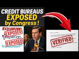 Credit Bureaus EXPOSED by Congress Not Investigating Disputes Properly