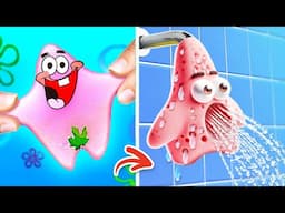 DIY Patrick Shower 🩷🚿 *We Build SpongeBob Aquarium For Fish*