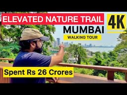 1st Day At Mumbai’s Elevated Treetop Nature Walkway 😍 On Malabar Hill 🌿 4K City Forest Walking Tour