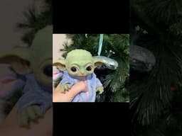 Baby Yoda learns why we have a Fishmas tree #babyyoda