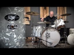 Borrowed by Buddy! 70s Slingerland Drum Kit - White Marine Pearl