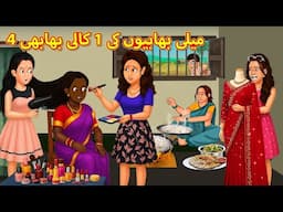 4 میلی بھابیوں کی 1 کالی بھابھی |   Urdu | Urdu Stories | Bedtime stories in Urdu | Moral Stories
