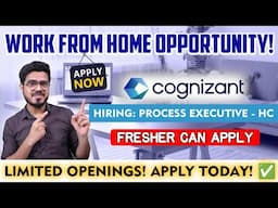 Cognizant is Hiring!  Work from Home Opportunity!💻Freshers Apply NOW! High Salary + Easy Process!