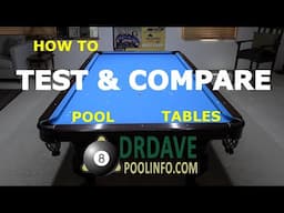 How to TEST AND COMPARE TABLES for speed, difficulty, and kick/bank performance