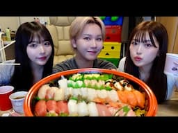 【辛辣】久々に3人で高級寿司パーティー🍣平和に生きたいけど毎月事件起きて人生山あり谷ありスペシャルwwww