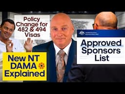 Australian Immigration News 22.3.25. New Policy Change for the conditions of the 482 and 494 visas +