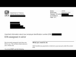 How to understand your CP209 Notice (IRS incorrectly assigned more than one EIN)