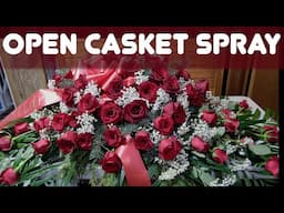 How to Make an Open Casket Spray with 80 Roses | Floral Tutorial