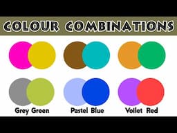 Learn Colours and Color Combinations I Color combo for walls and dress I #pebblestelugu #pebbleslive