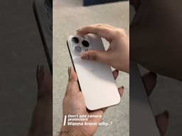 Don’t use camera protectors to your iPhone!