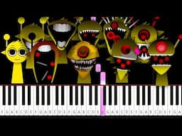 Sprunki - From Normal To Phase 10 - Piano Tutorial