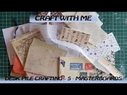 Desk Pile Crafting 5 - Making Masterboards With Our Scraps - #createdbycatherine
