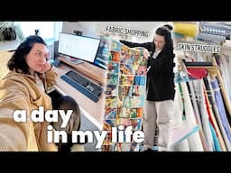 a *real* day in my life ✨ feeling insecure, fabric shopping & garden updates