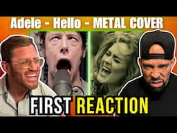 FIRST time SEEING Adele - Hello - METAL COVER by Leo Moracchioli! He got us lol... (Reboot)