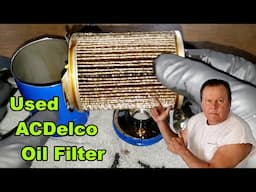 ACDelco Oil Filter PF63 Used Oil Filter Inspection