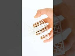 PERSPEKTIVA Cube being weird in white 👻    #3dprinting #illusion #design