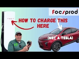How to Charge a Chevy Bolt at a Tesla supercharge.! Focsprod NACS to CCS Adapter!