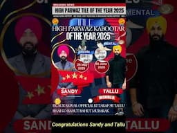 TALLU Bhai or Sandy Bhai ko High Parwaz of the year 2025 ki Bahut Bahut Mubarak