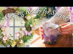 Getting Ready for Spring 🦋✨🌷 DIY Fairy Garden Wreath, Mini Greenhouse Garden & Spring Bucket List