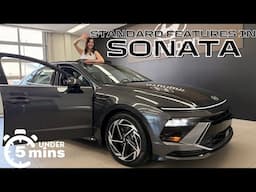 Standard Features In The Hyundai Sonata In Under 5 Minutes!