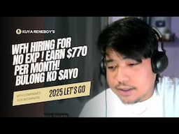 WFH JOB HIRING FOR NO EXPERIENCE! EARN $770 PER MONTH!   FOR BEGINNERS