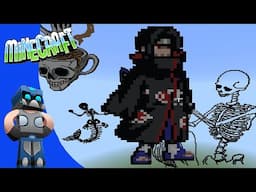 Minecraft: Como hacer Itachi Uchiha Pixel art Tutorial
