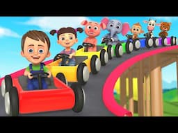 Baby LEARN COLORS with Car Racing Ramp Toys for Kids | Learn Colours for Kids Toddlers & Children