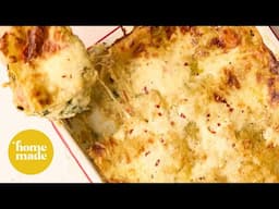 Easy Herbed Lasagna Recipe with Garlic Basil Béchamel | Weeknight Favorite