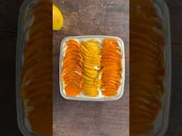 The best 4 ingredients no bake mango dessert ever!! Mango float recipe #shorts