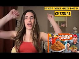 Italian Girl Reacts To Deadly Indian Street Food In Chennai