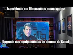 Do bom ao Incrível: Upgrade na Sala de Cinema do canal Novo Projetor e Tela Gigante!