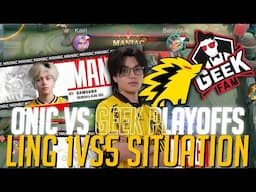 KAIRI’S INSANE LING COMEBACK IN A 1v5 SITUATION! | ONIC vs GEEK MPL ID PLAYOFFS