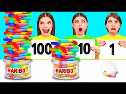 100 Layers of Food Challenge | Kitchen Hacks and Recipes by AZaZa Challenge