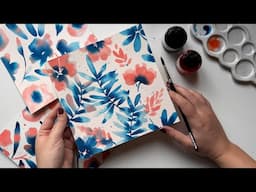 Painting with TWO COLORS ONLY | Ecoline Liquid Watercolors