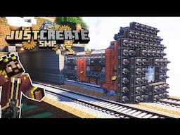 I built a 3000 BLOCK RAILWAY in Minecraft Create mod! [#16]