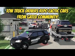 Greenville, Wisc Roblox l *RICH* Gated Community Tow Truck REPO CHASE Update Roleplay