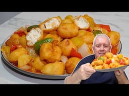 Sweet and Sour Paneer Takeaway Style