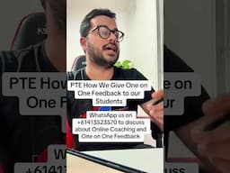 PTE How We Give One on One Feedback to our Students | M and MM PTE NAATI