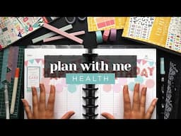 PLAN WITH ME :: Health Lined Vertical Layout Weekly Setup in Classic Happy Planner :: Happy Birthday