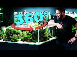 Building a 360° Walkaround Aquarium | Lava Stone Mountains Underwater
