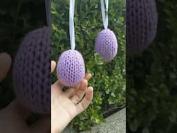 Knit Easter Egg on Straight Needles